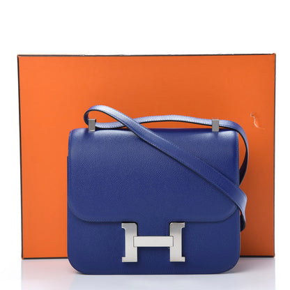 Hermes Epsom Constance 24 Bleu Electrique 24 of 24