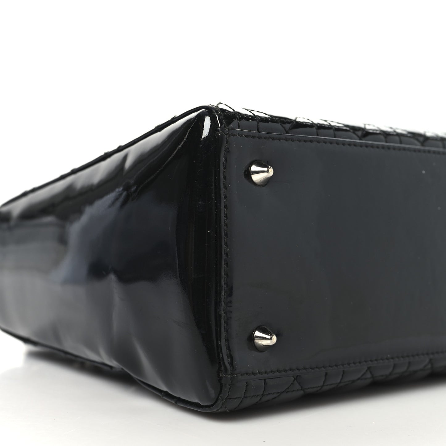 Patent Cannage Medium Lady Dior Black