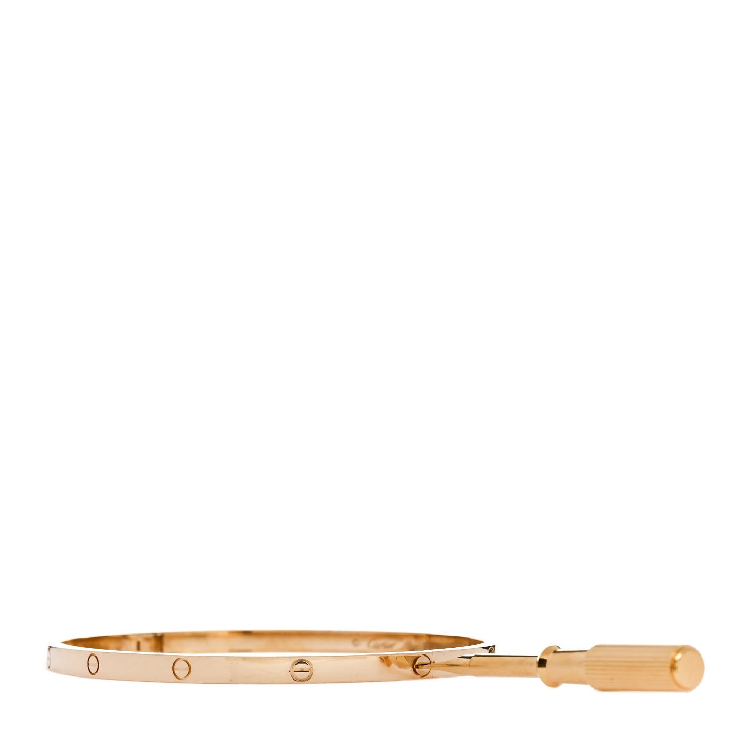18K Yellow Gold Small LOVE Bracelet 19
