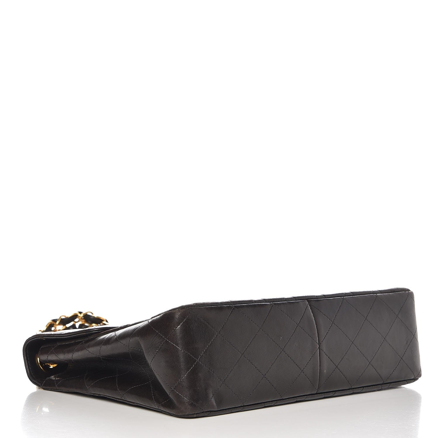 Chanel Lambskin Quilted Jumbo Single Flap Black 5 of 14