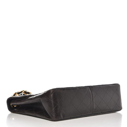 Chanel Lambskin Quilted Jumbo Single Flap Black 5 of 14