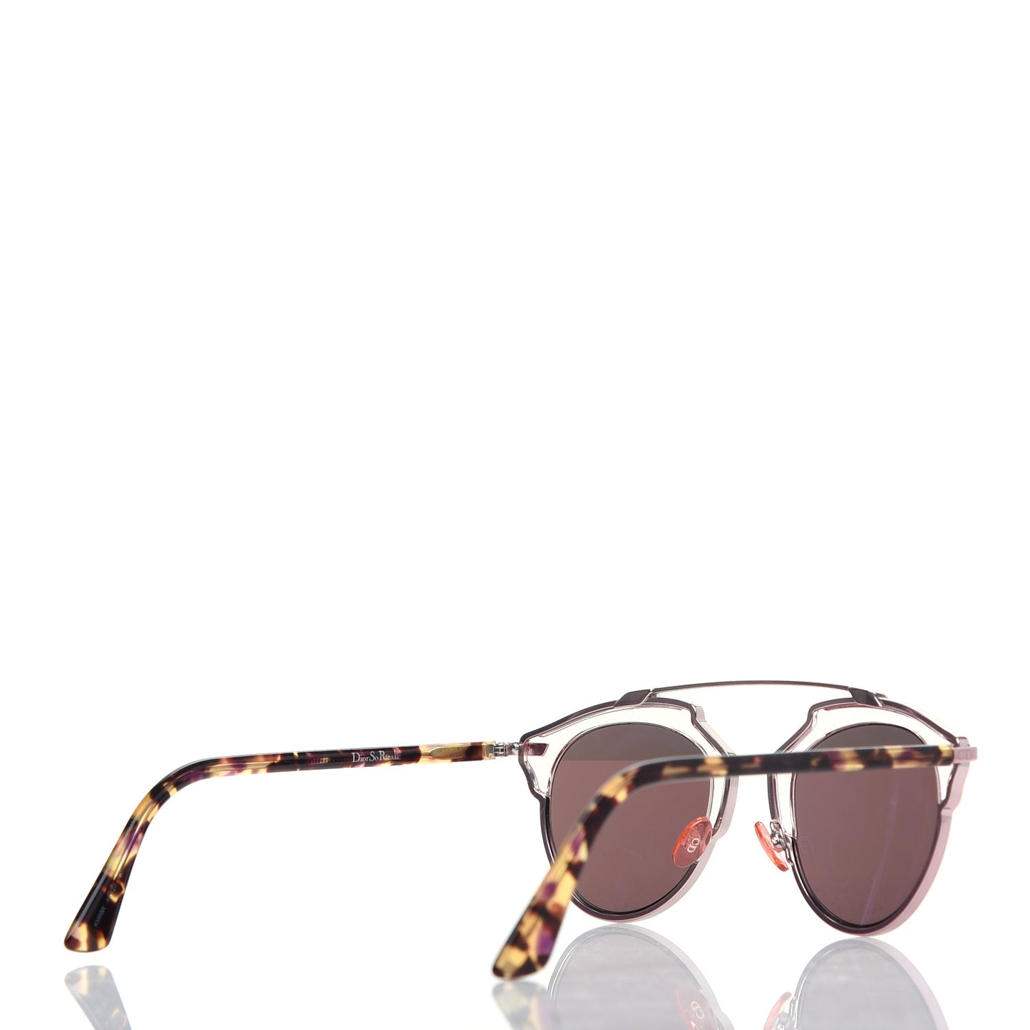 Mirrored So Real Sunglasses Pink Tortoise