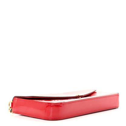 Louis Vuitton Vernis Felicie Pochette Chain Wallet Cherry 5 of 13