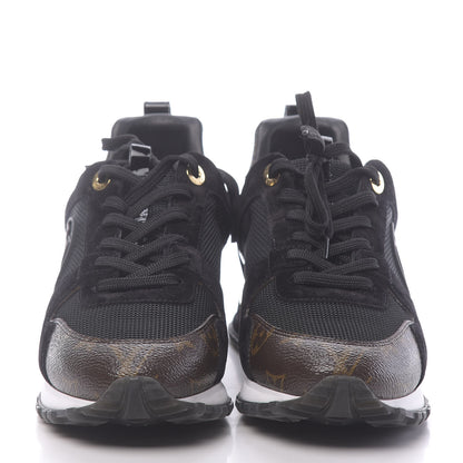 Louis Vuitton Suede Monogram Run Away Sneakers 38 Black 2 of 9