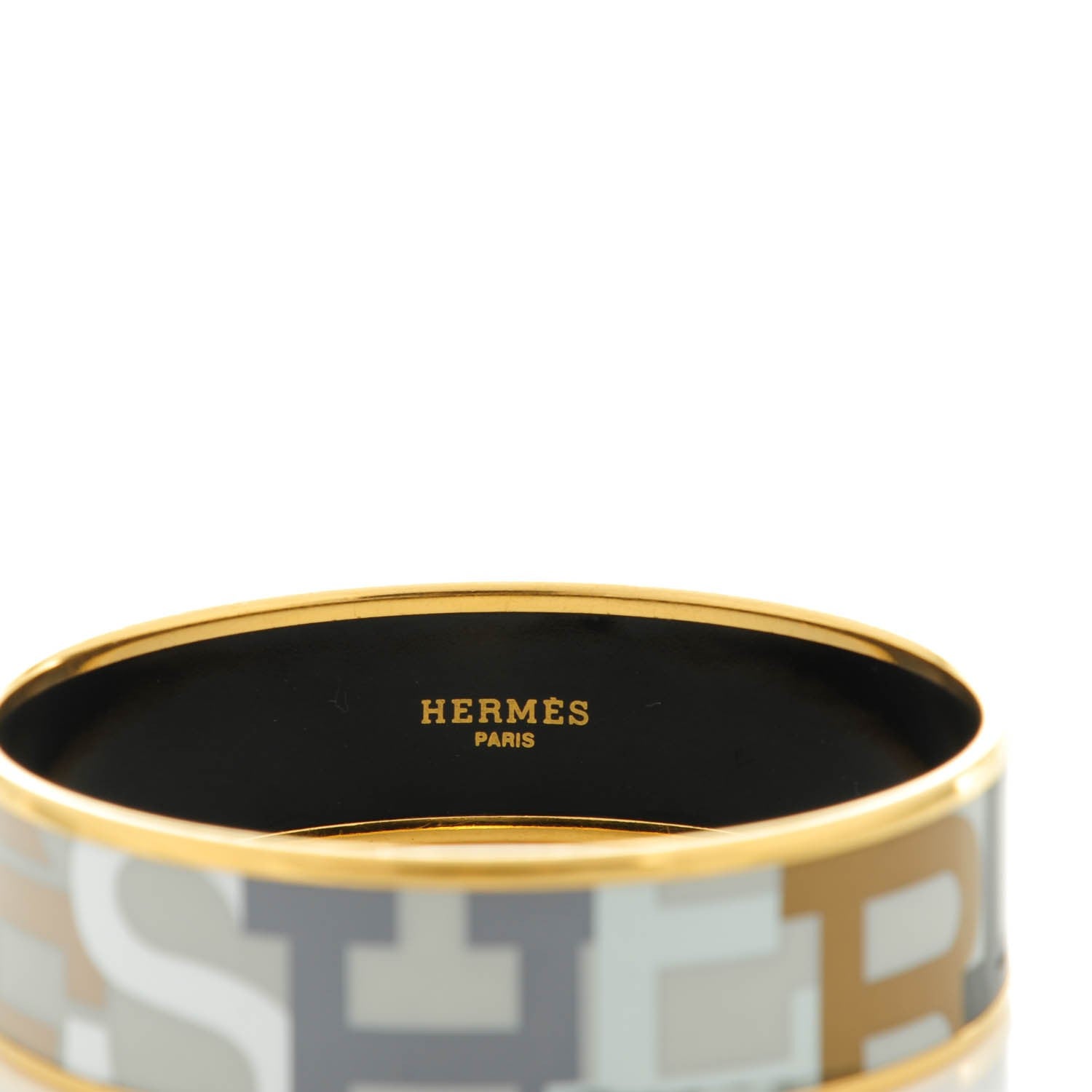 Hermes Enamel Printed Medium Capitales 70 Bracelet 3 of 5