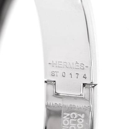 Hermes Enamel Narrow Clic Clac H Bracelet GM Black 4 of 5