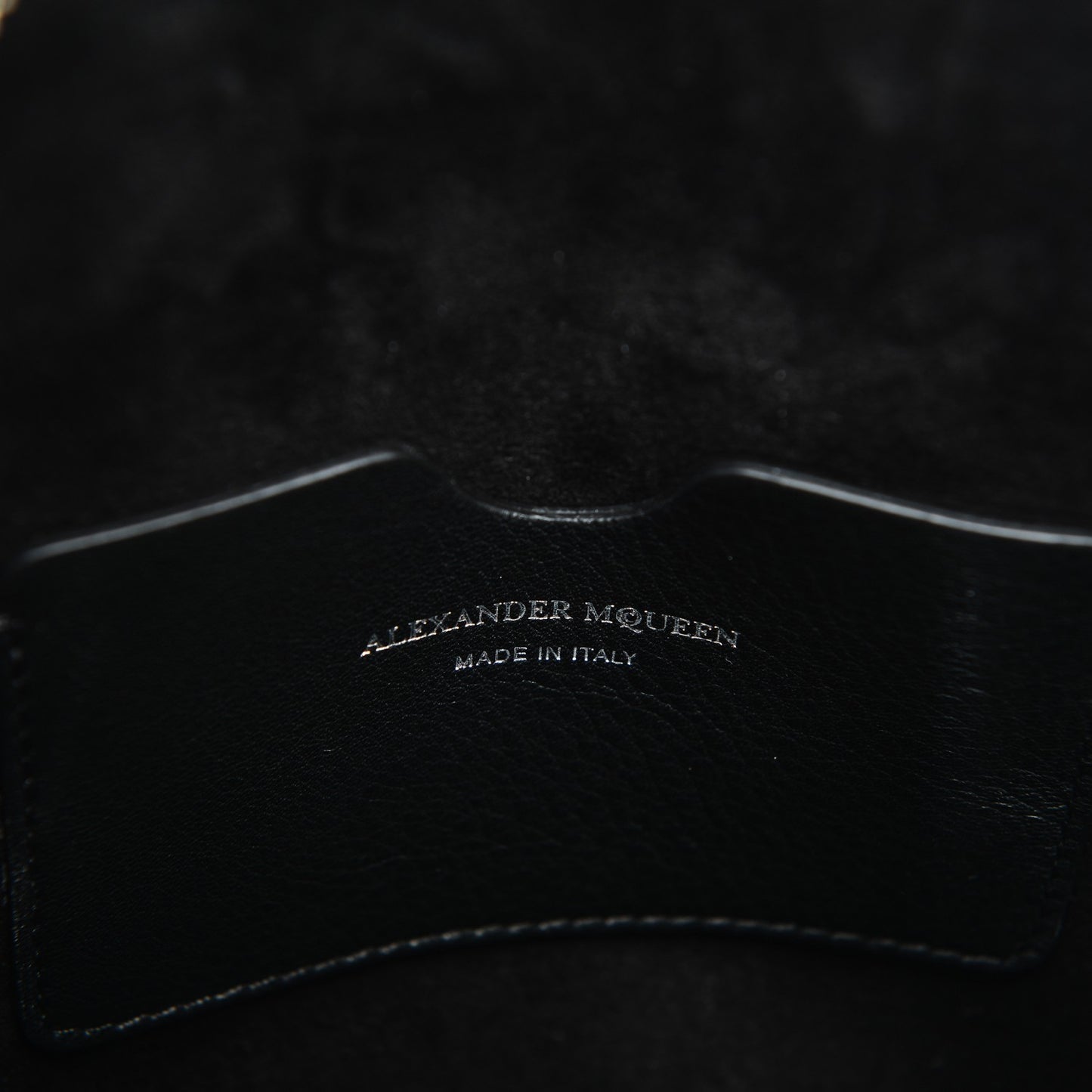 Calfskin Studded Crystal Embellished Small Heroine Black