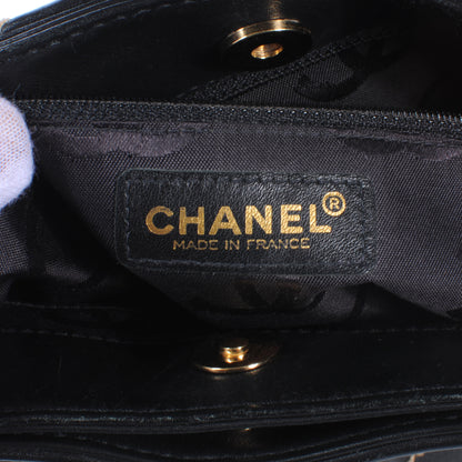 Chanel Leather Contrast Stitch Surpique Tote Black 6 of 7