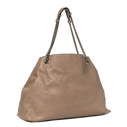 Gucci Pebbled Calfskin Large Soho Chain Shoulder Bag Nude 2 of 21