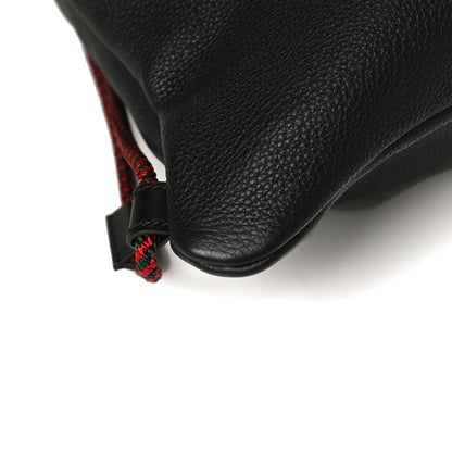Gucci Calfskin Logo Drawstring Backpack Black 11 of 12