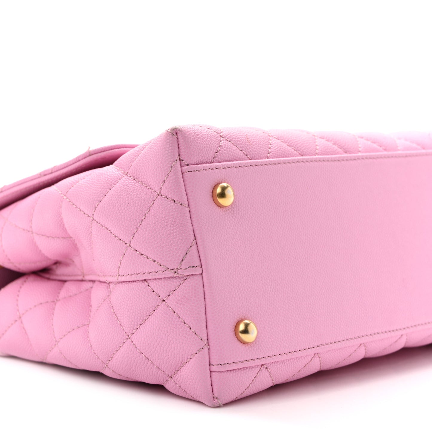Caviar Quilted Small Coco Chain Handle Flap Lilac