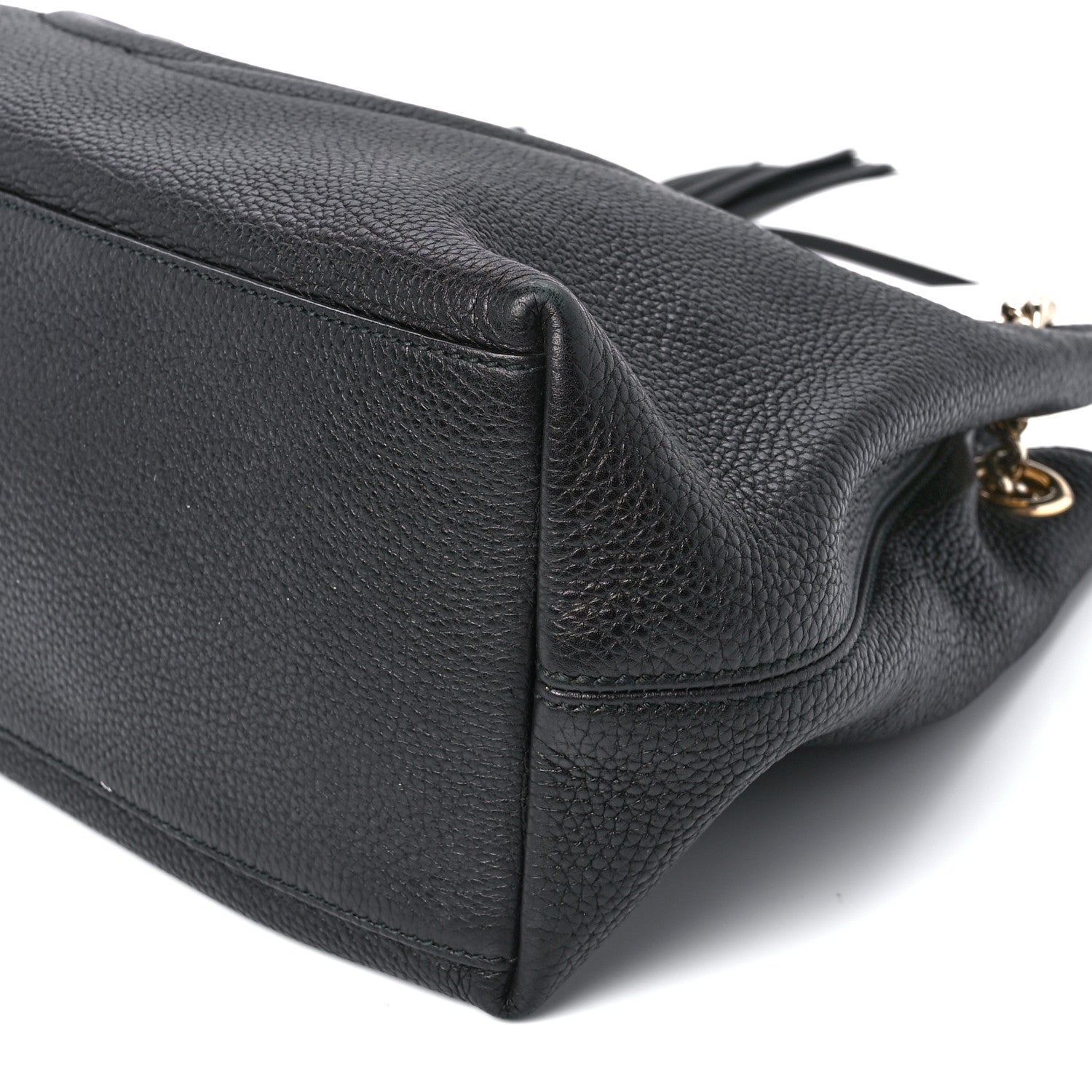 Gucci Pebbled Calfskin Medium Soho Chain Shoulder Bag Black 11 of 11