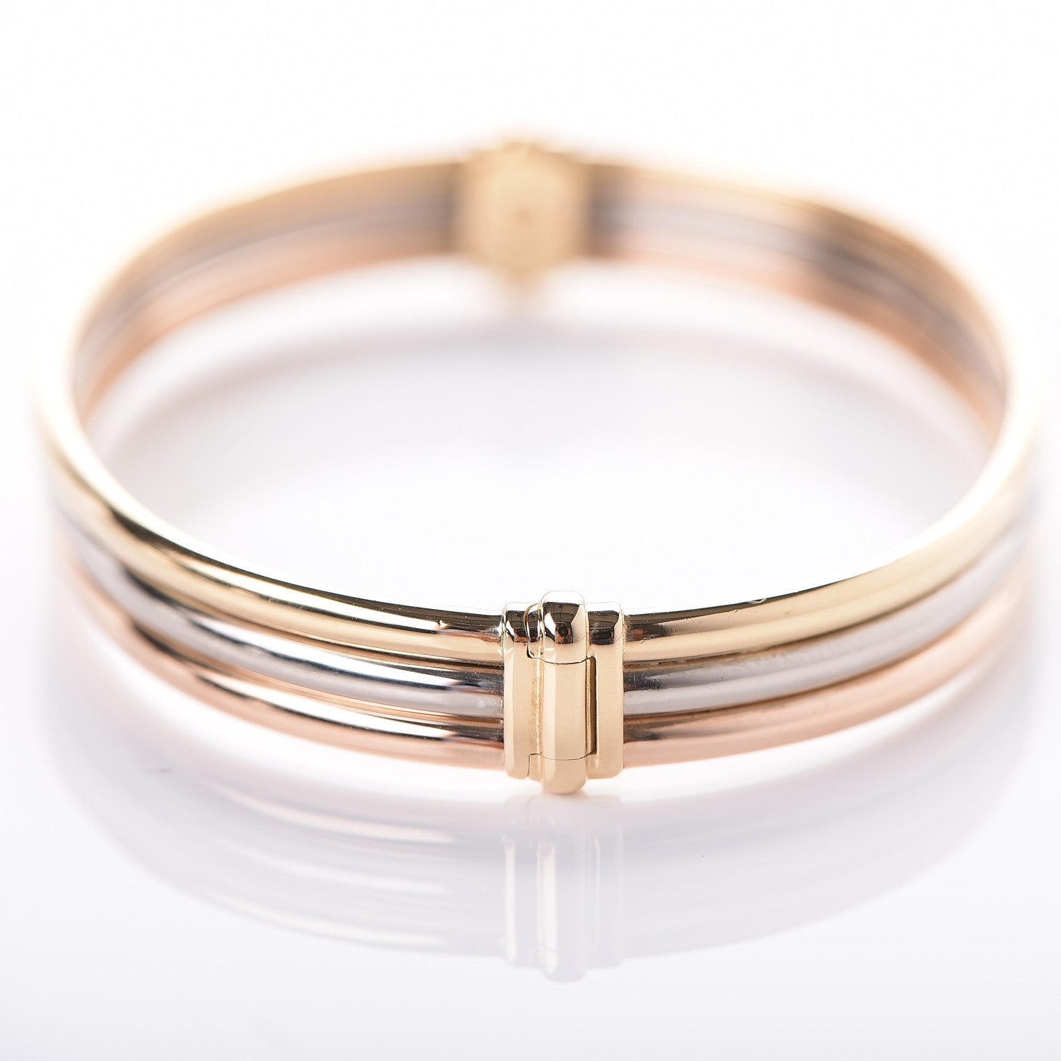 Cartier 18K Tri-Color Gold Bangle 18 6 of 7