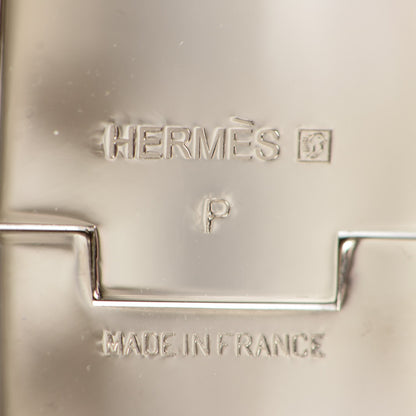 Hermes Enamel Wide Clic Clac H Bracelet GM White 6 of 6