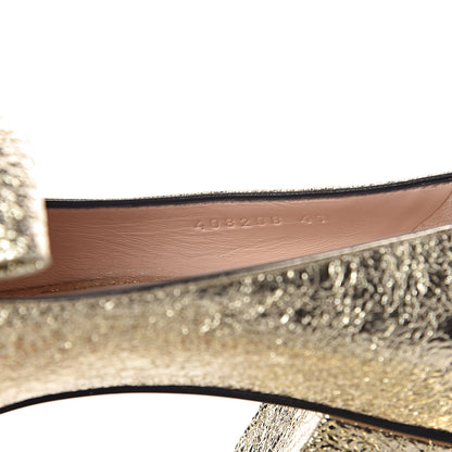 Gucci Galassia GG Marmont Fringe 50mm Loafer Pumps 41 Platino 7 of 11