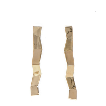Tiffany 18K Yellow Gold Frank Gehry Fold Earrings 1 of 6