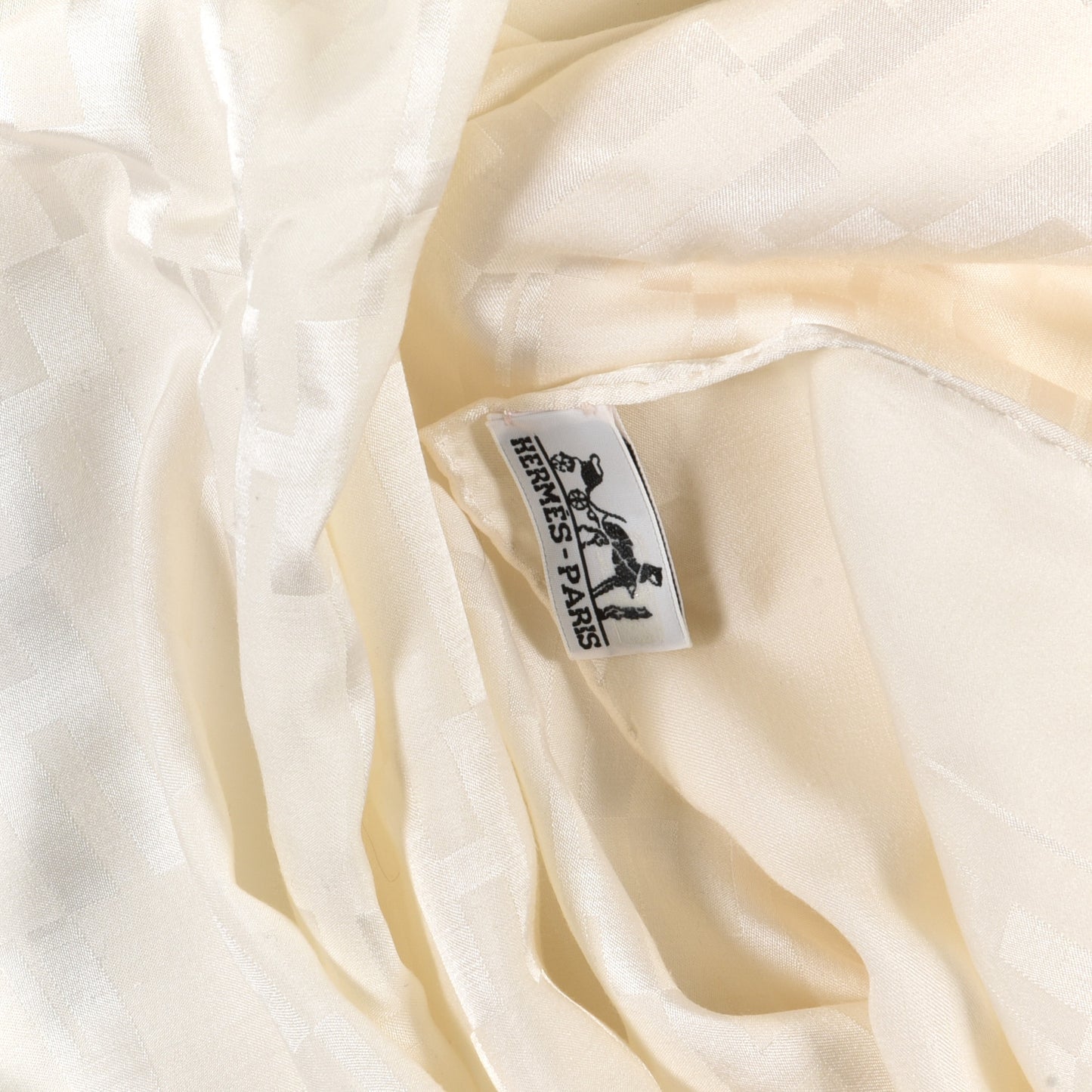 Silk H Stole Beige