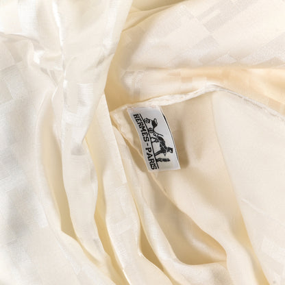 Hermes Silk H Stole Beige 3 of 3