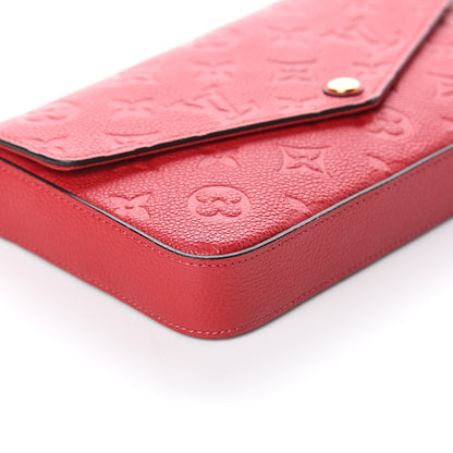 Louis Vuitton Empreinte Pochette Felicie Chain Wallet Cherry 7 of 8