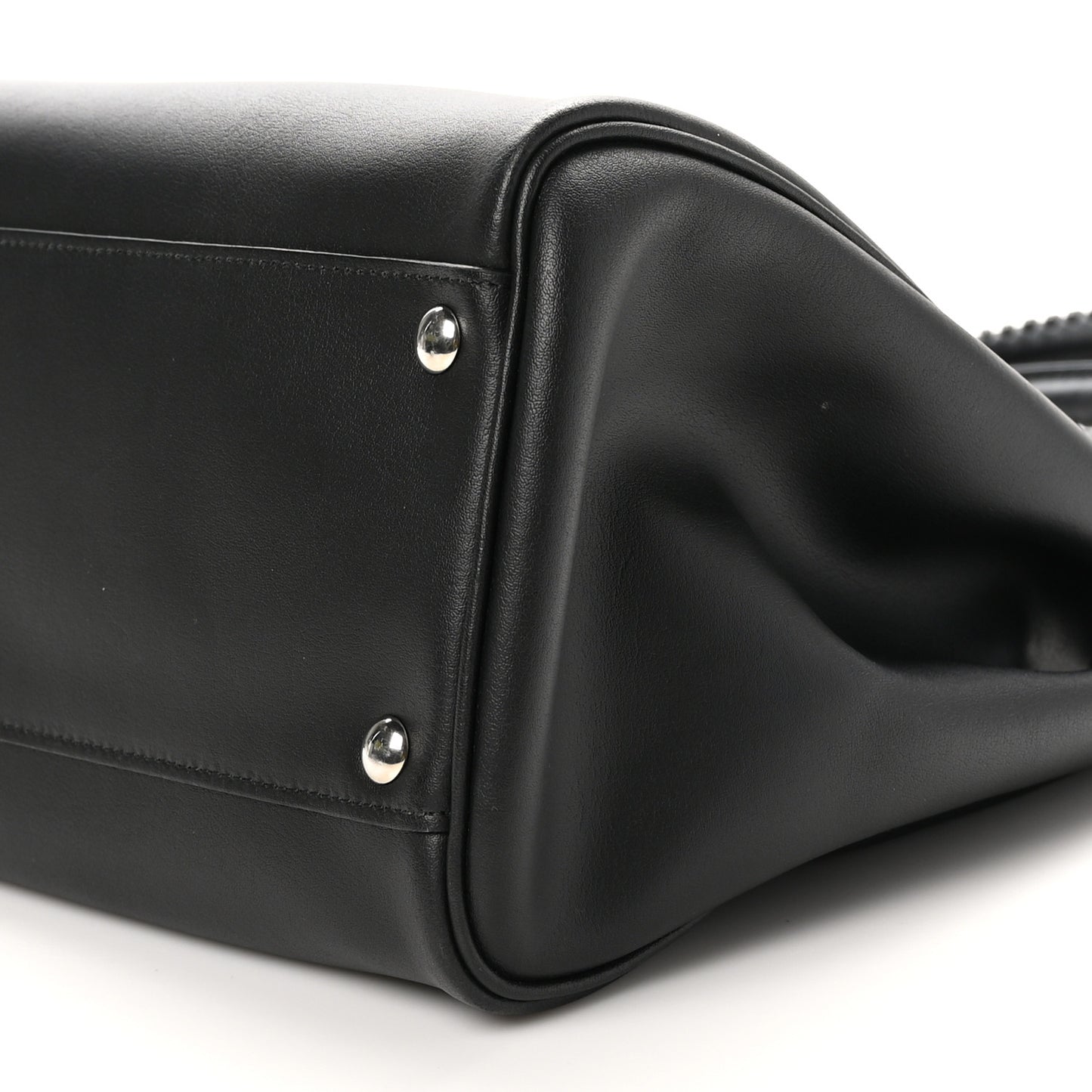 Calfskin Double Handle Nolita Satchel Black