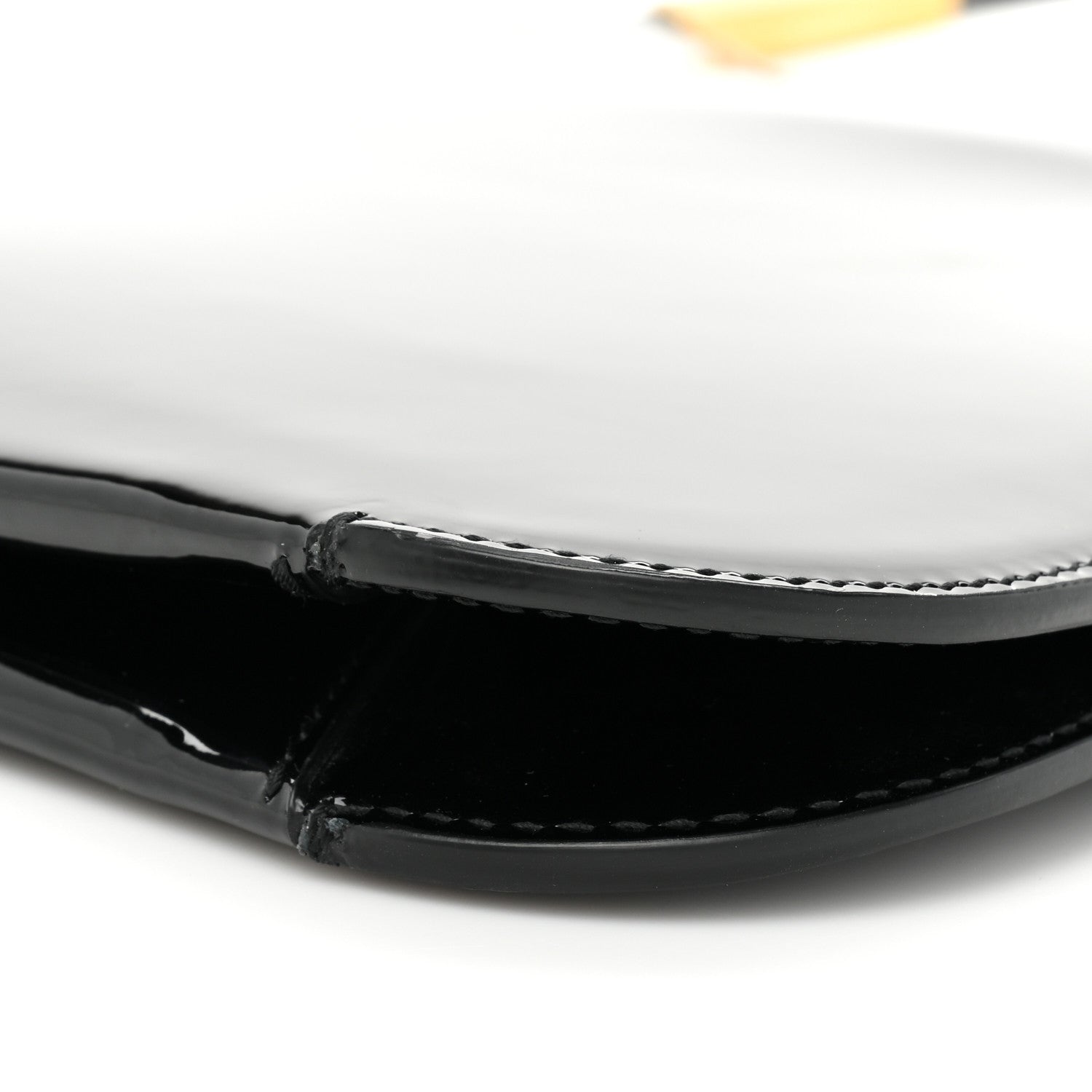 Saint Laurent Patent Calfskin Sadie Shoulder Bag Black 7 of 8