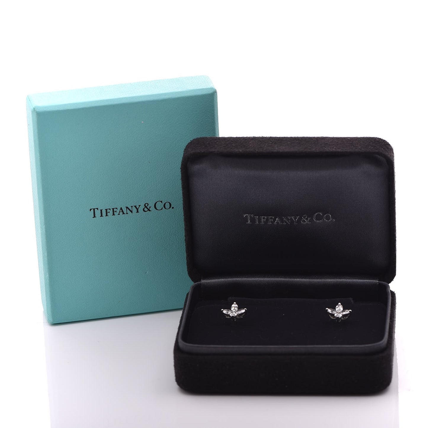 Platinum Diamond .64ct Small Victoria Earrings