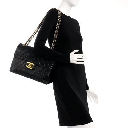 Chanel Lambskin XL Jumbo Flap Black 2 of 18