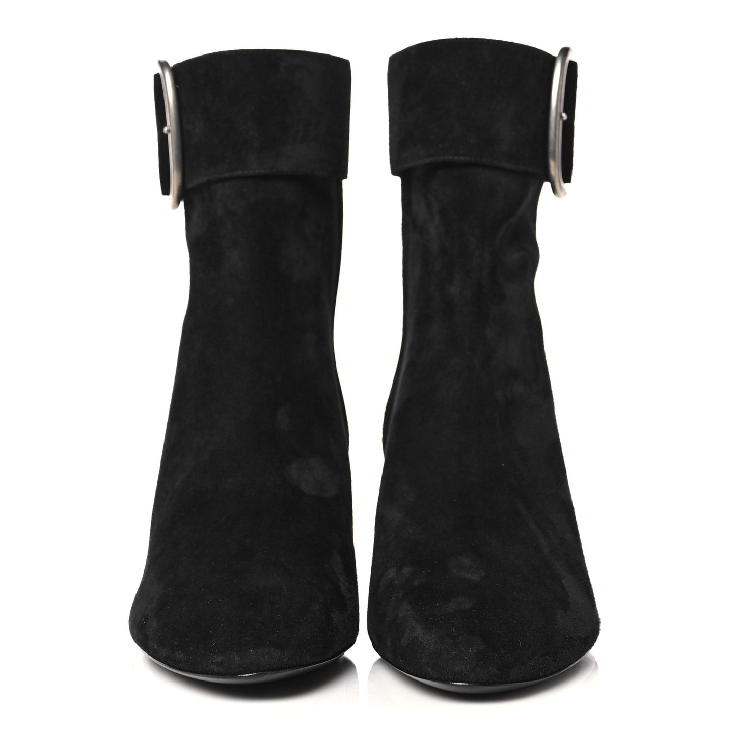 Suede Joplin 50 Buckle Booties 39 Black