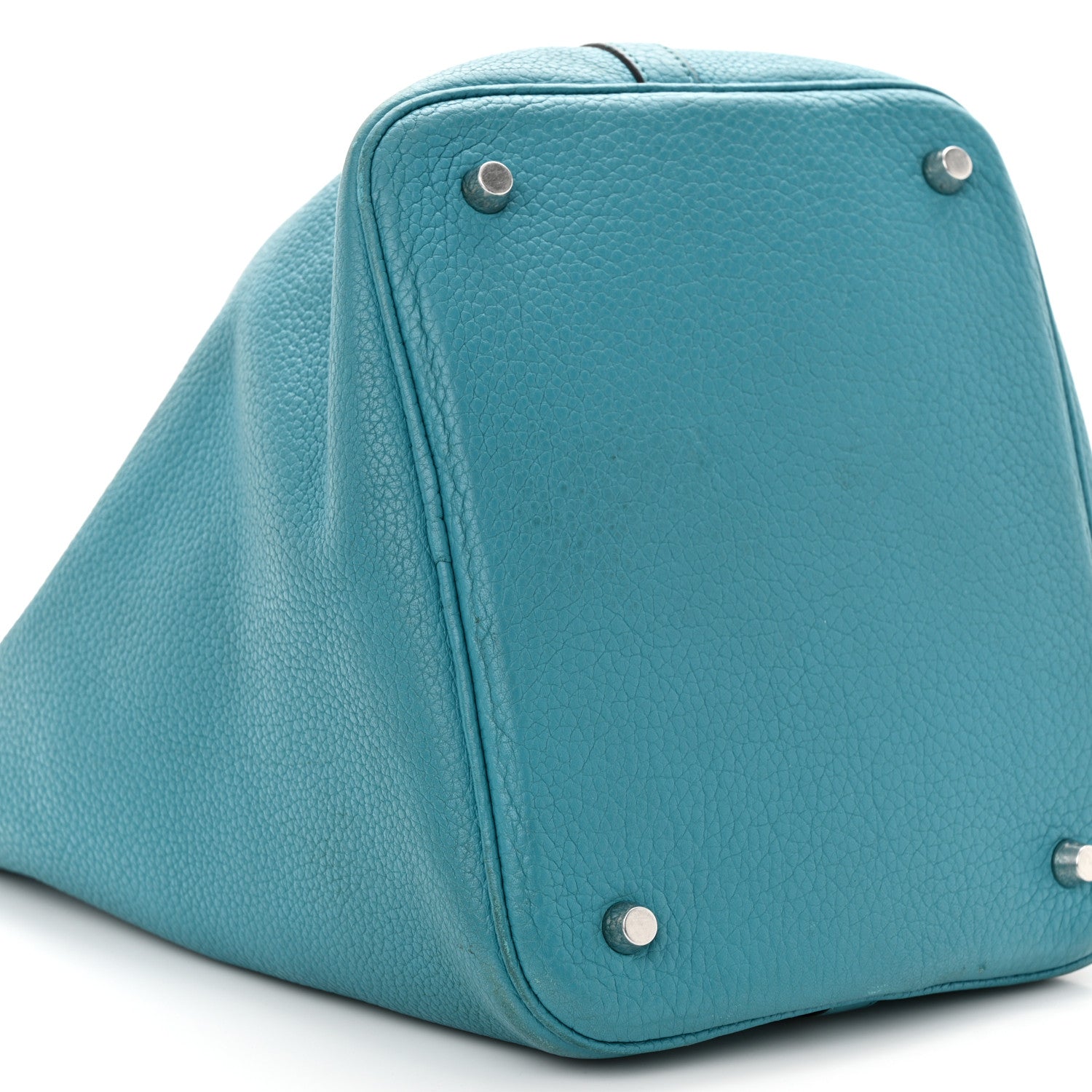 Hermes Taurillon Clemence Picotin Lock 22 MM Turquoise 9 of 14