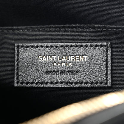 Saint Laurent Calfskin Matelasse Monogram Lou Camera Bag Black 6 of 10