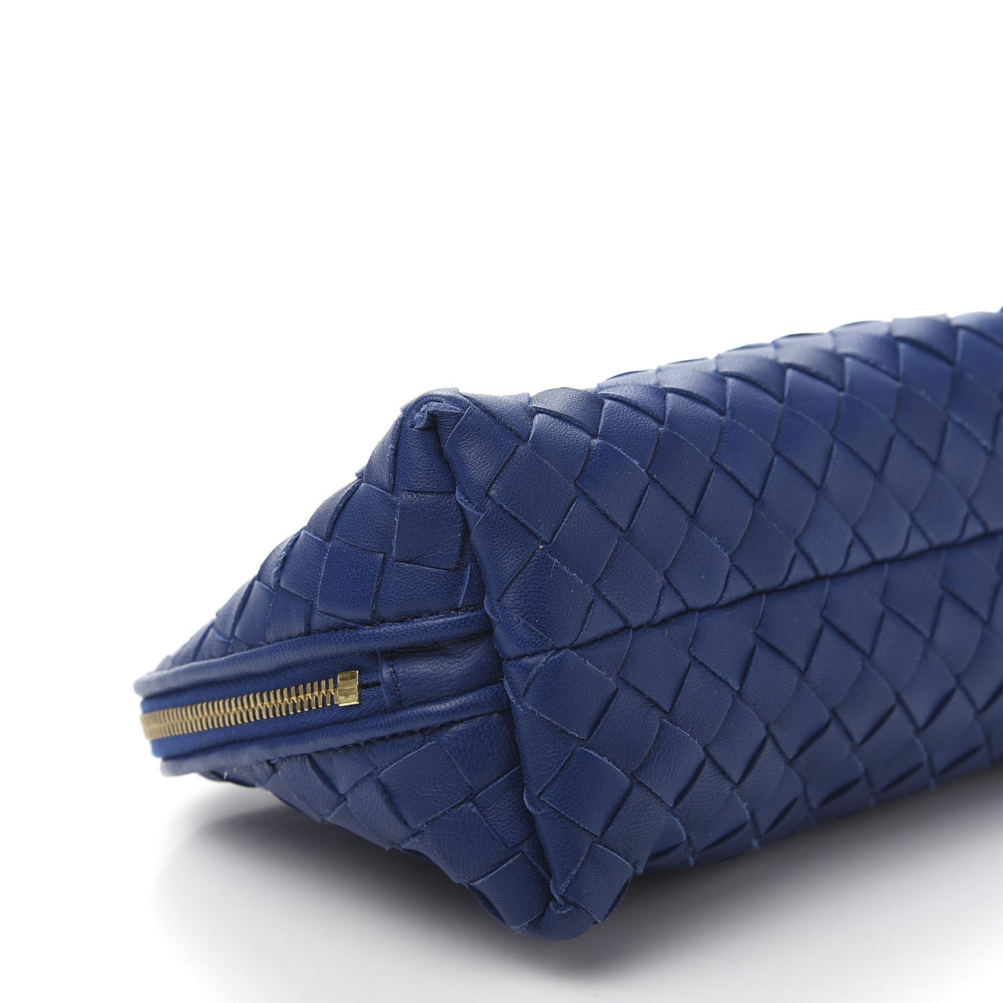 Nappa Intrecciato Cosmetic Pouch Royal Blue
