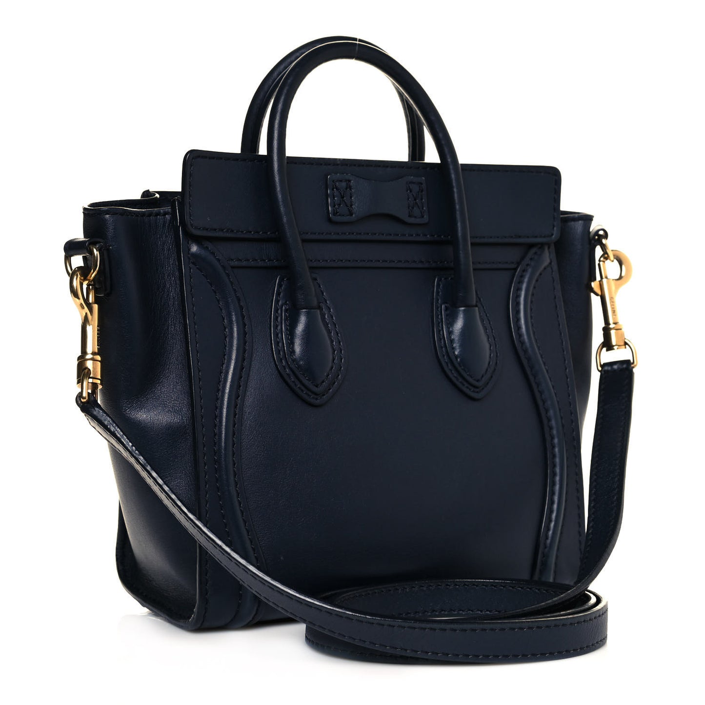 Smooth Calfskin Nano Luggage Midnight