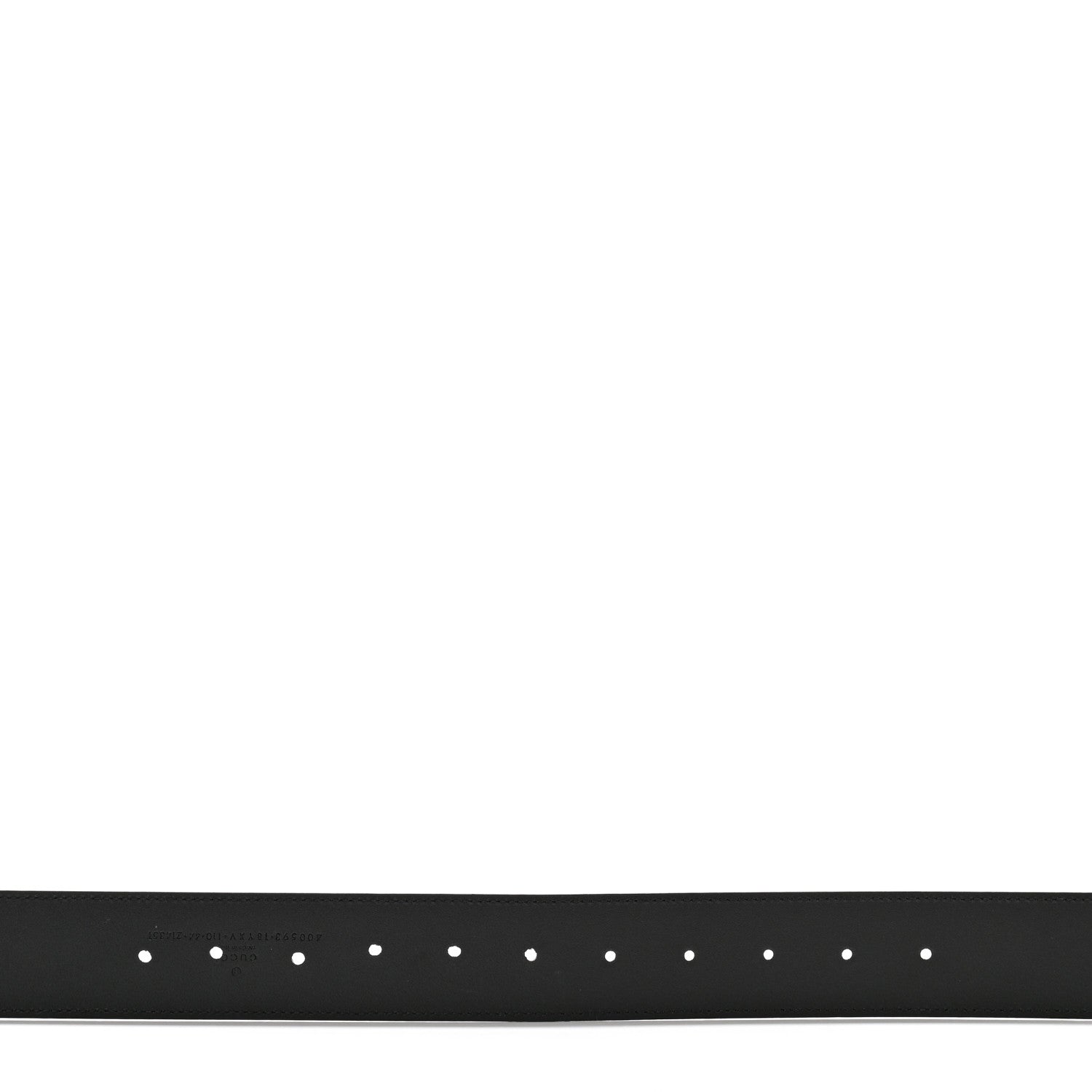 Gucci Azalea Calfskin Enamel Monochrome Double G 40mm Belt 110 44 Black 4 of 8