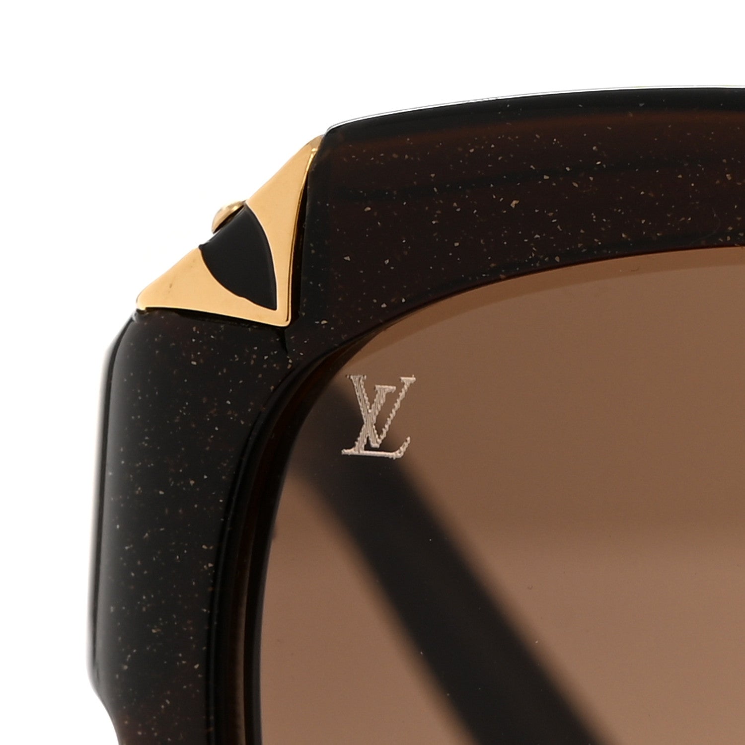 Louis Vuitton Acetate Hortensia Cat Eye Sunglasses Z0486W Brown Glitter 8 of 10