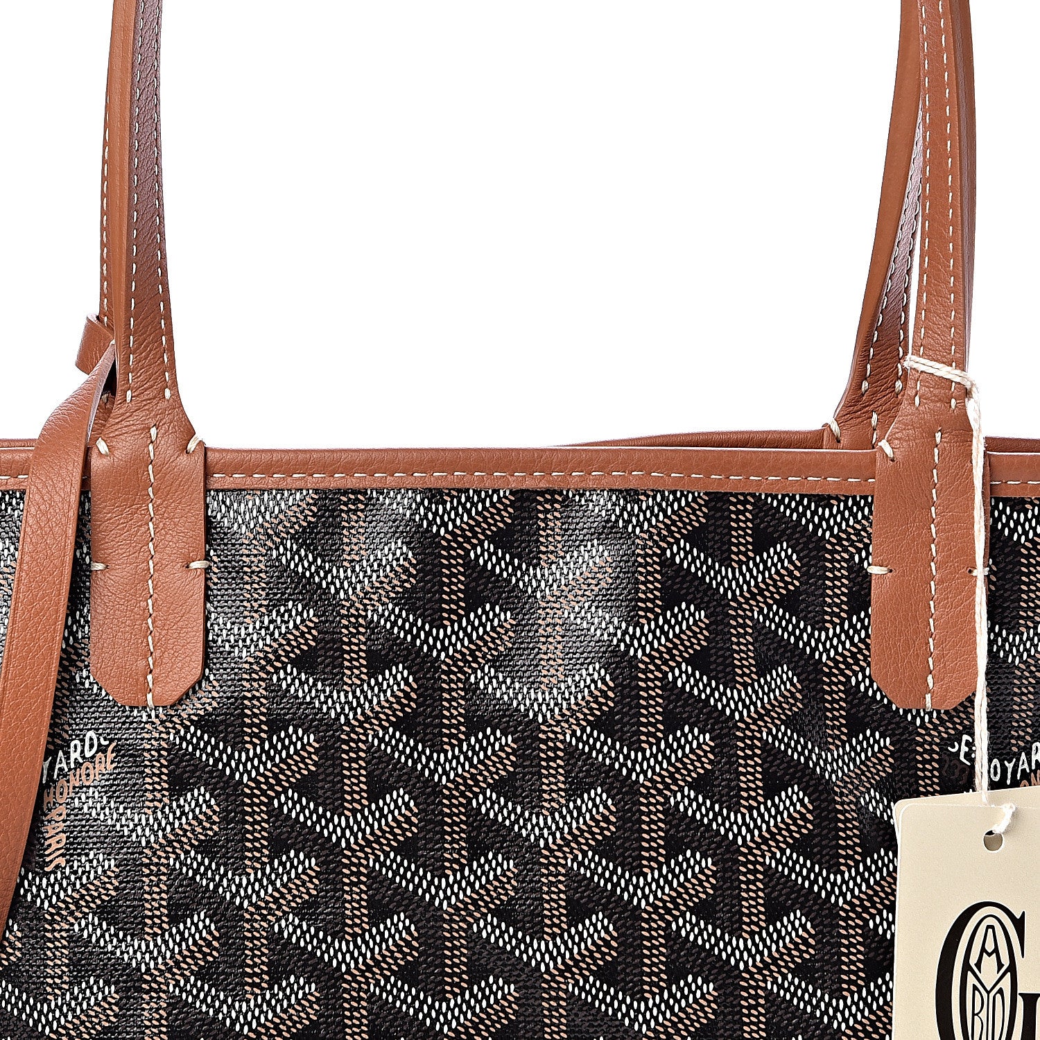 Goyard Goyardine Reversible Mini Anjou Black Gold 16 of 17