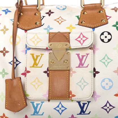 Louis Vuitton Monogram Multicolor Speedy 30 White 7 of 9