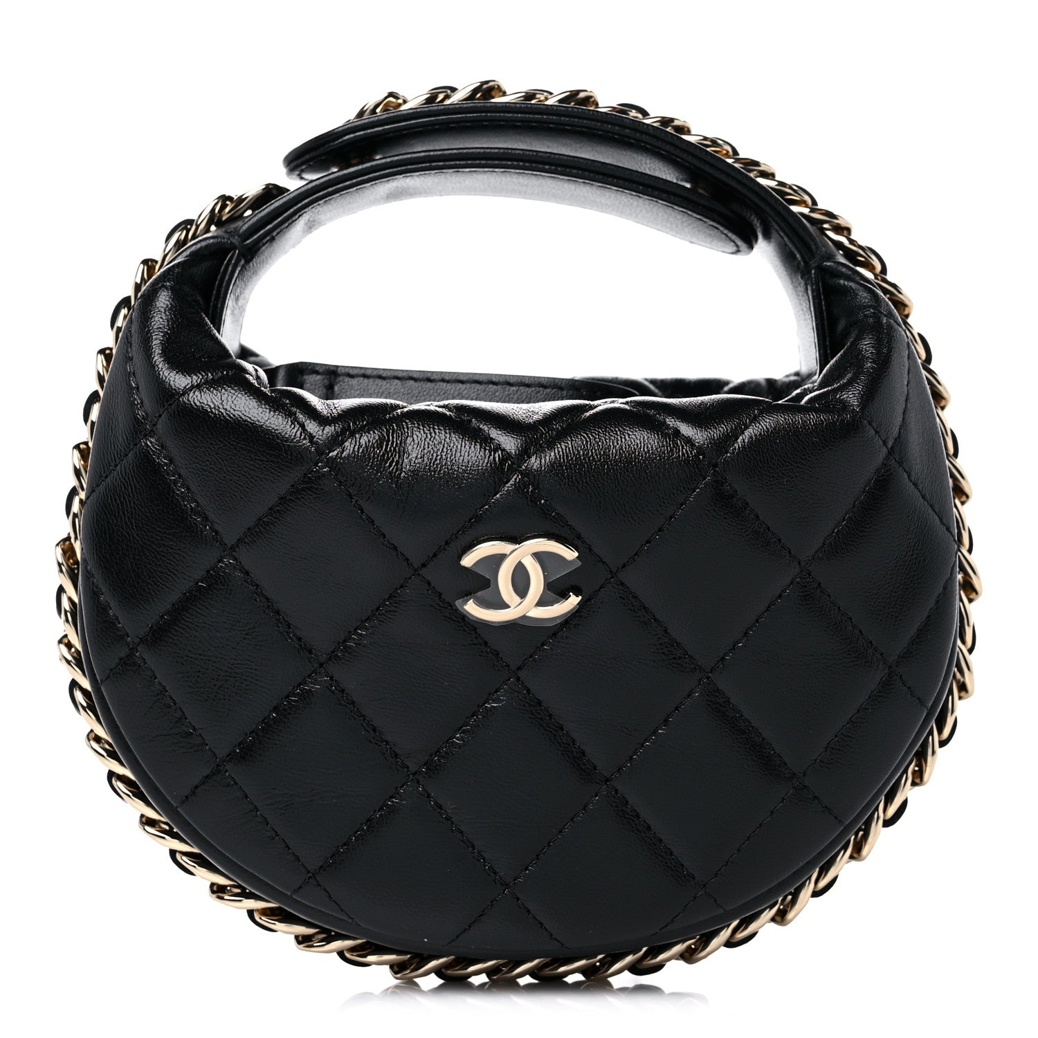 Chanel Quilted Chain Around Pouch Black 1 of 10