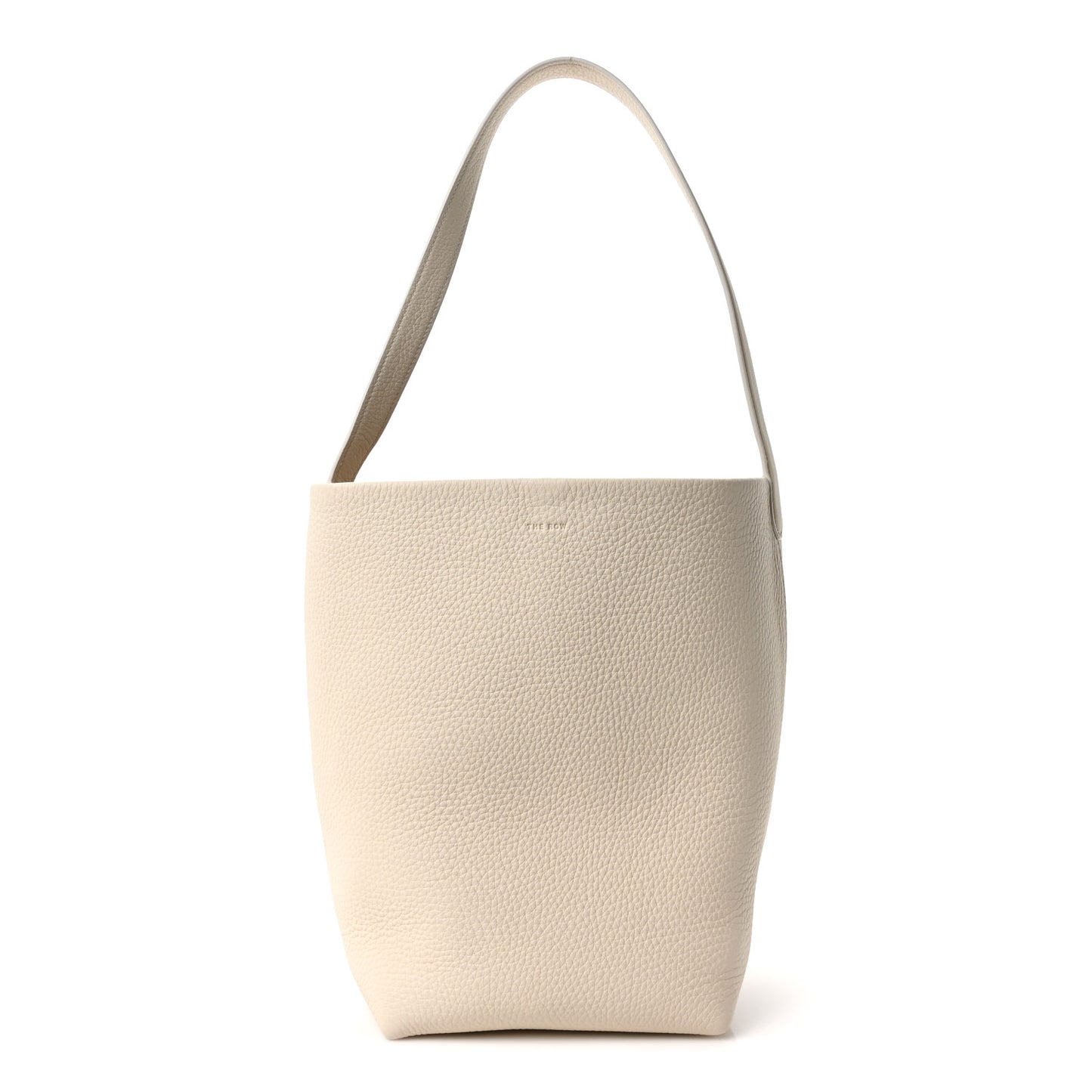 Grained Calfskin Medium N/S Park Tote Ivory