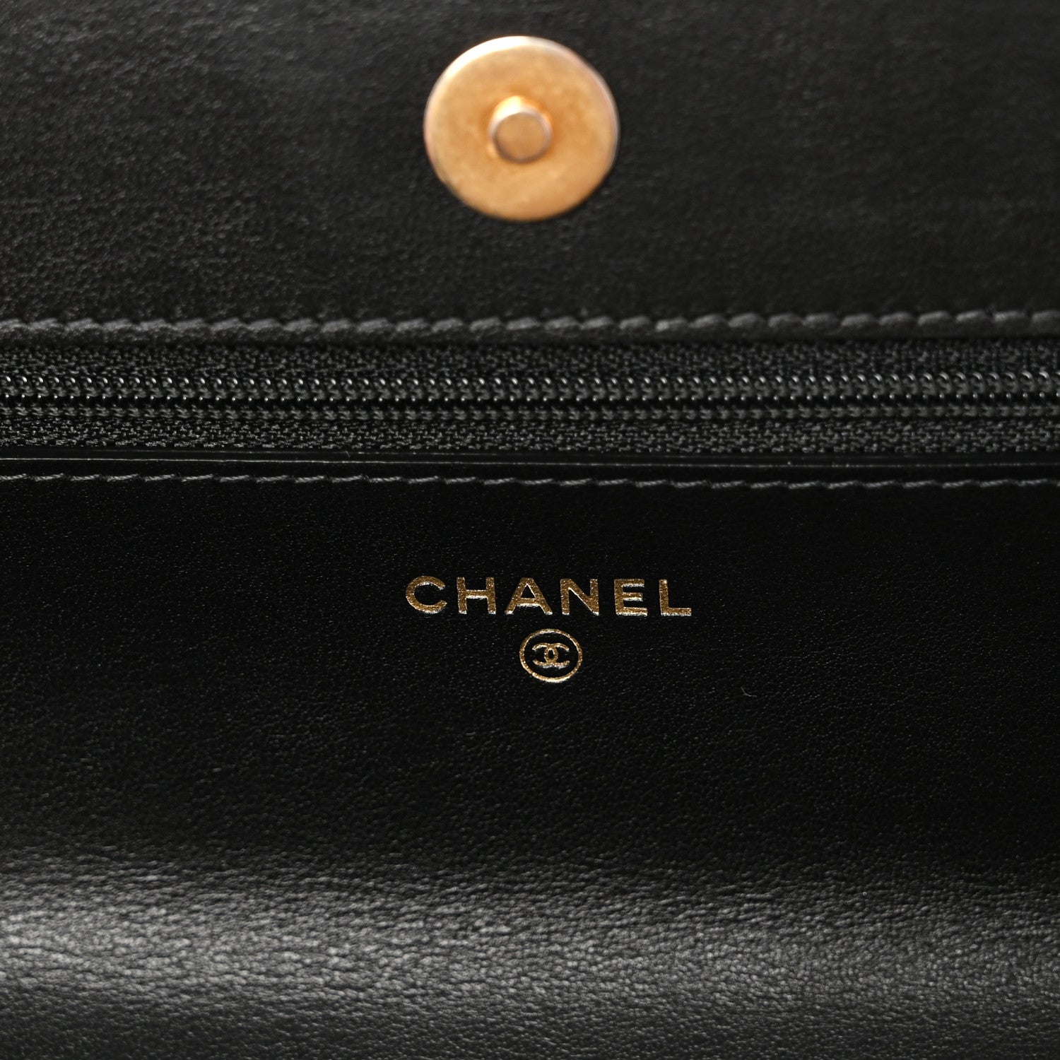 Chanel Lambskin Quilted Chanel 19 Wallet On Chain WOC Black 6 of 12