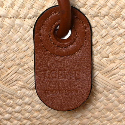 Loewe Iraca Palm Calfskin Anagram Basket Bag Natural Tan 5 of 11