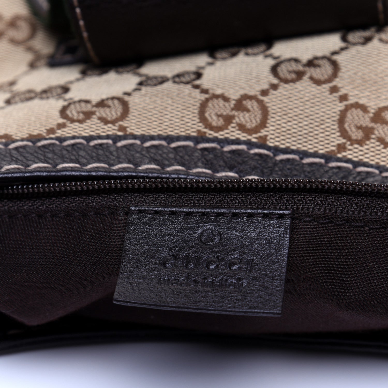Gucci Monogram Large New Ladies Web Hobo Dark Brown 8 of 14