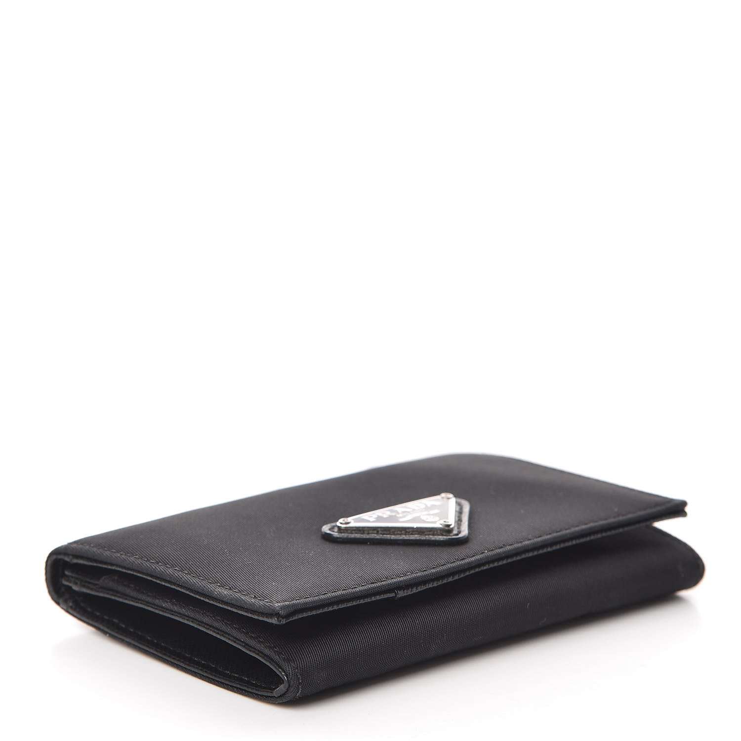 Prada Tessuto Nylon Card Holder Black 4 of 8