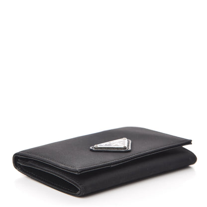 Prada Tessuto Nylon Card Holder Black 4 of 8