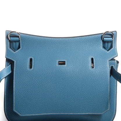 Hermes Taurillon Clemence Jypsiere 28 Blue Jean 17 of 20