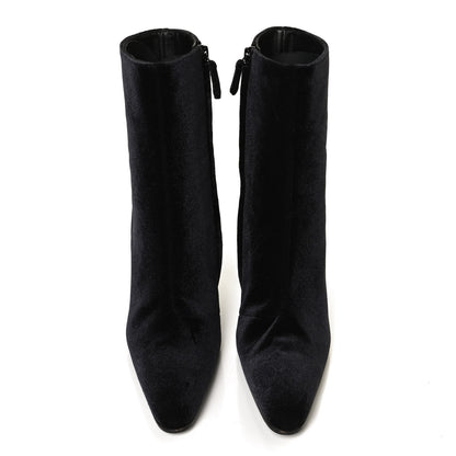 Balenciaga Smooth Velvet Ankle Boots 39 Black 5 of 12