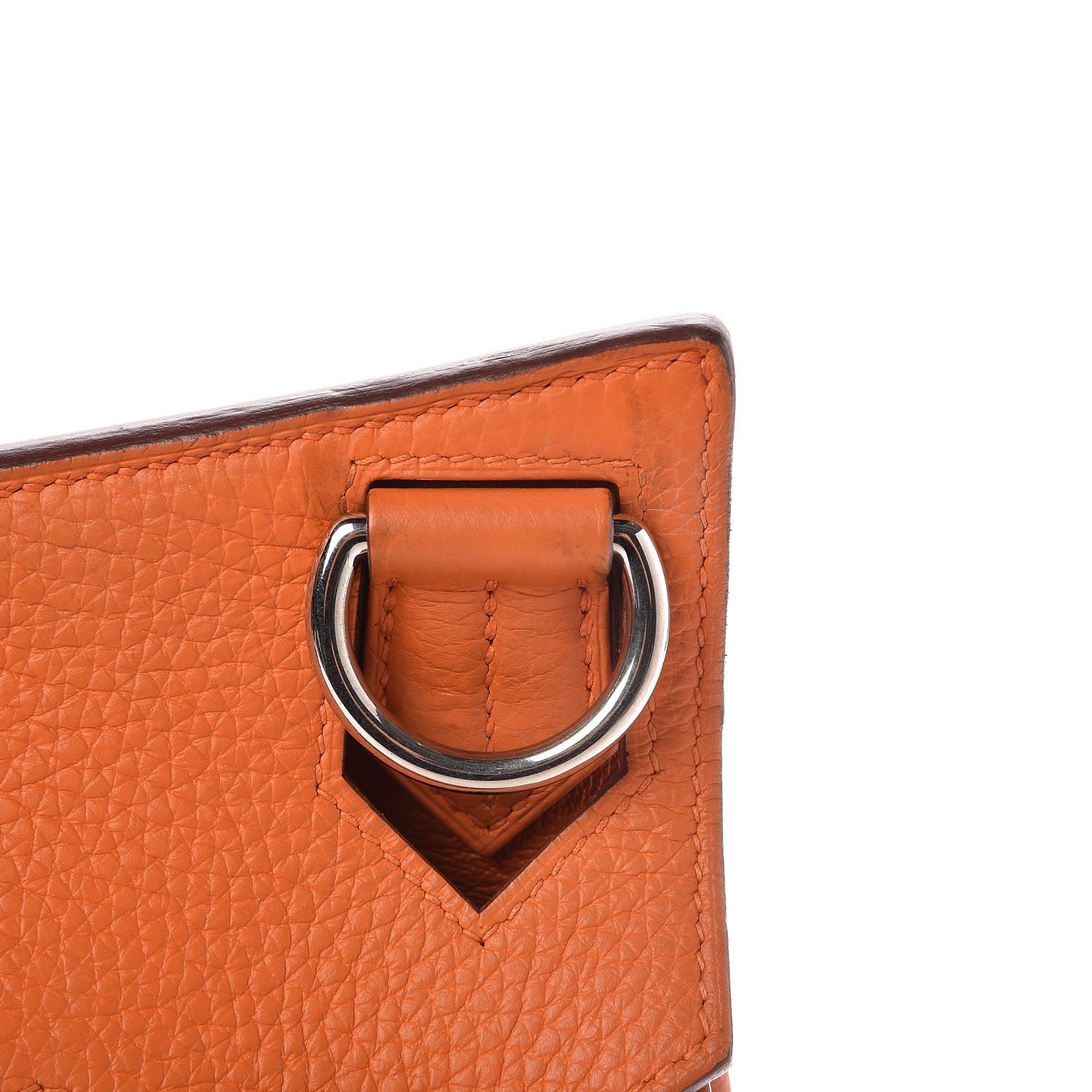 Hermes Taurillon Clemence Jypsiere 34 Orange 8 of 15