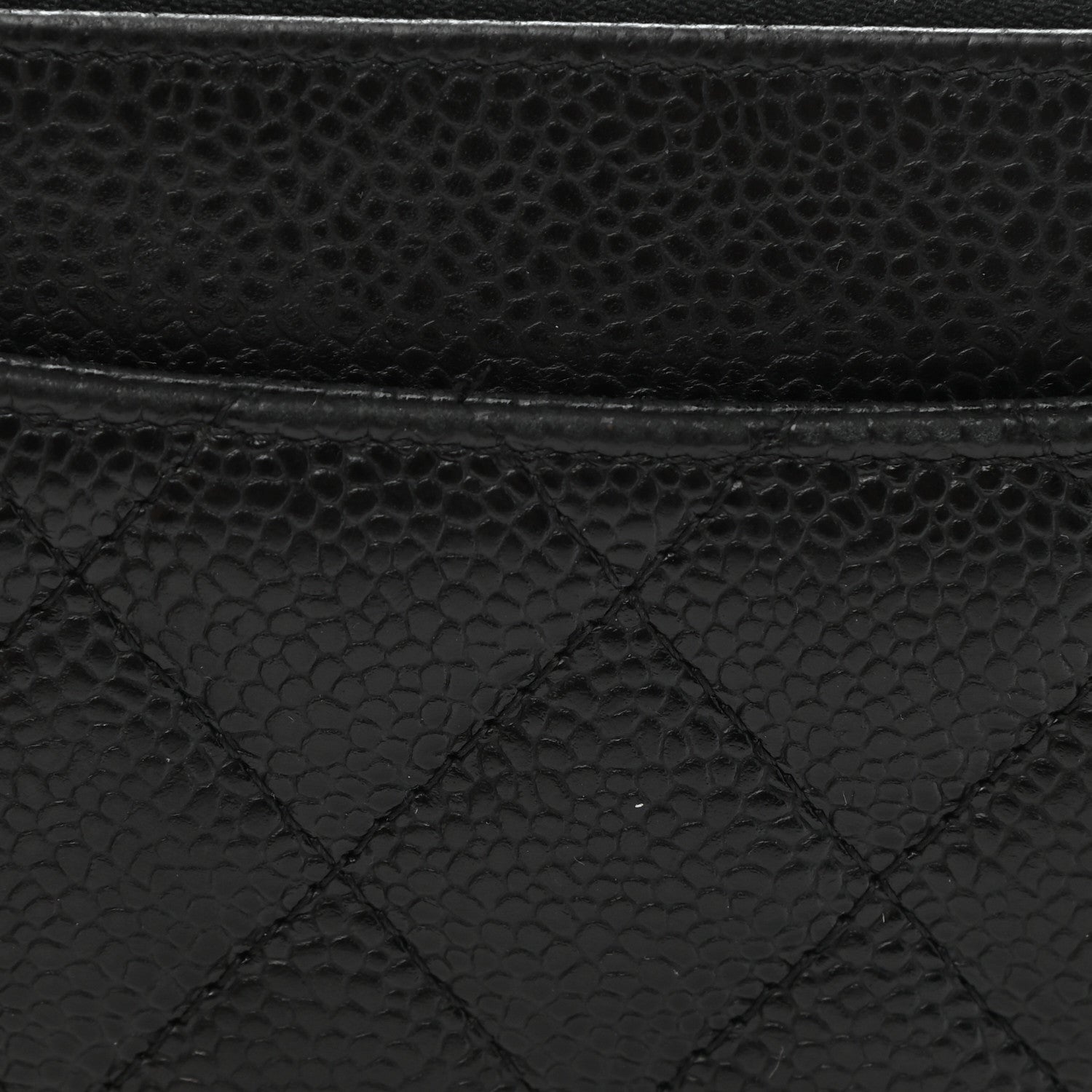 Chanel Caviar Quilted Large Gusset Zip Around Wallet Black 10 of 11