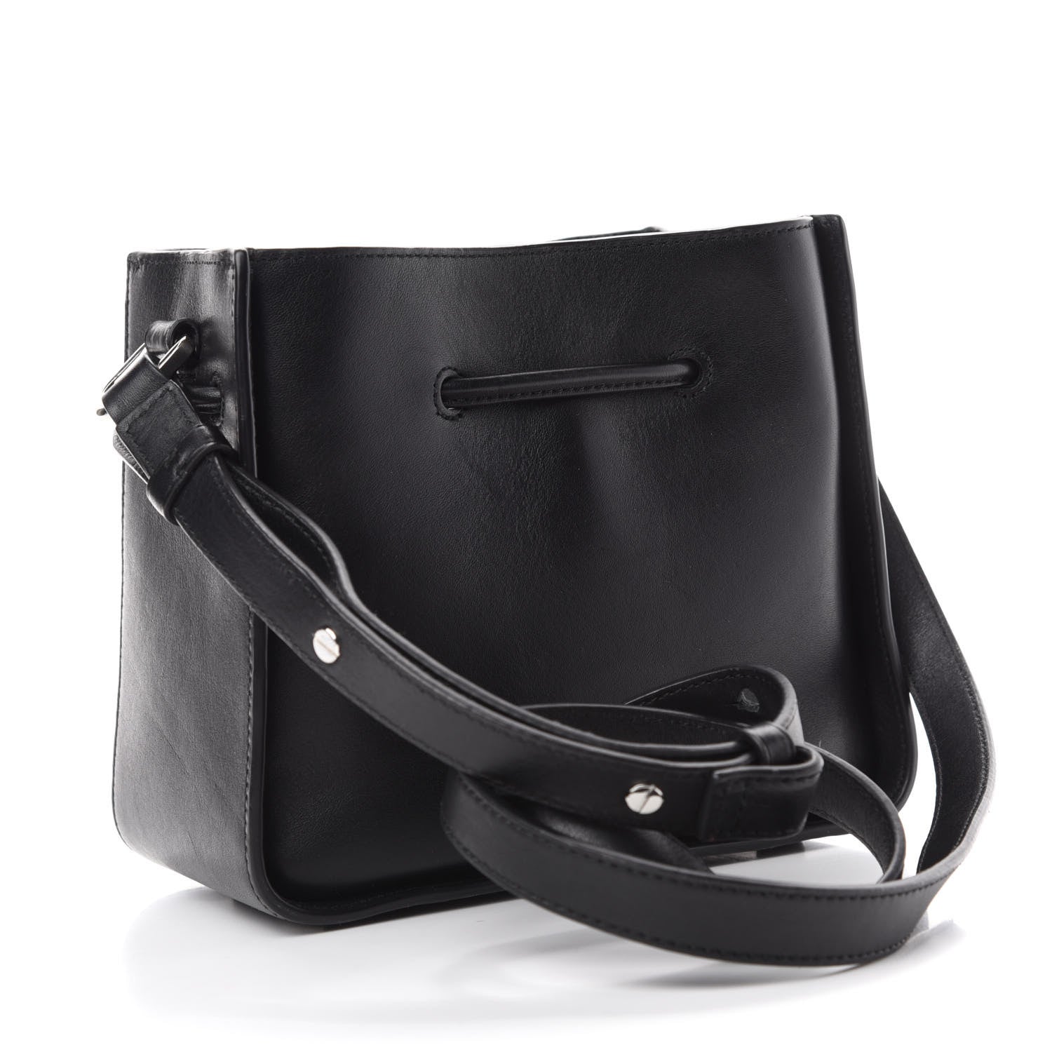 3.1 Phillip Lim Smooth Calfskin Mini Soleil Bucket Bag Black 3 of 12