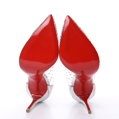 Christian Louboutin PVC Specchio Degrastrass 100 Pumps 36.5 Silver 5 of 7