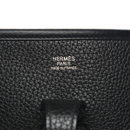 Hermes Taurillon Clemence Evelyne III PM Black 7 of 8